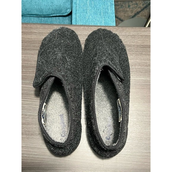 Cosyfeet Robbie Mens Slippers Gray Black Size 11 - Picture 11 of 14